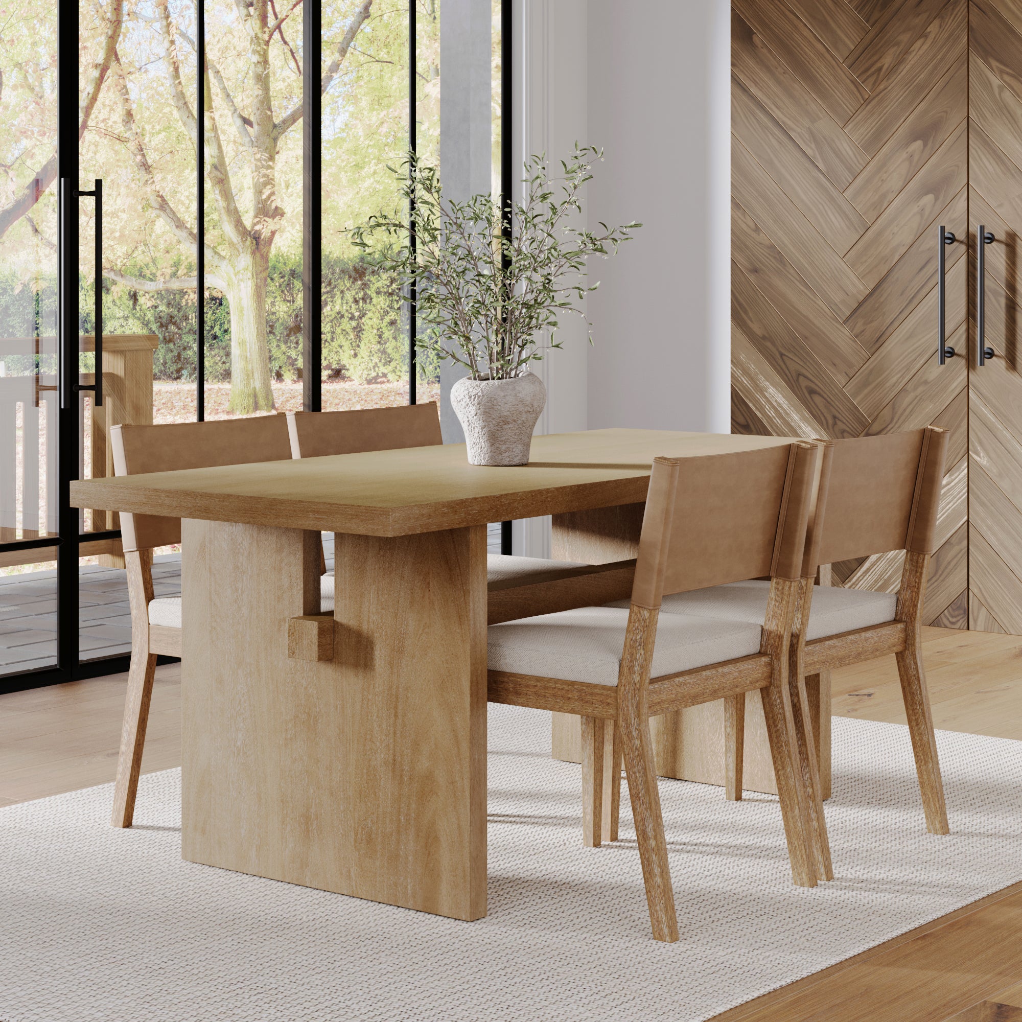 Farmhouse Dining Set (6 Chairs) - Image 4